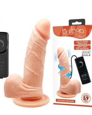 Prótese Rotativa Mini Dong com Vibração 15 x 3,3 cm