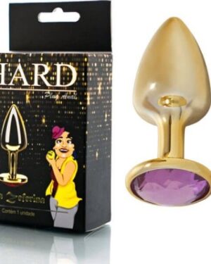 Plug Metal Dourado Com Pedra Dra Zeferina Hard