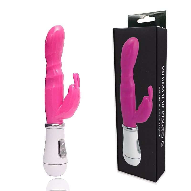 Vibrador Rabbit Super macio e flexível 8 vibraões