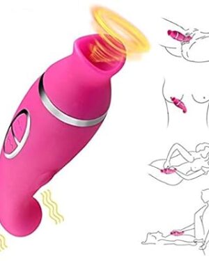 Estimulador com Sucção - Recarga USB - 12 modos de vibração - 8 modos de sucção YSCH109