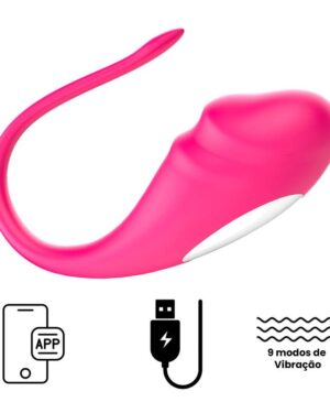 Vibrador de Casal - APP - Recarga via USB - 9 modos de Vibração Yaffa YSJT107
