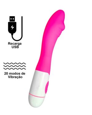 Vibrador com 20 modos de Vibração - Recarga USB Yaffa YSCC203