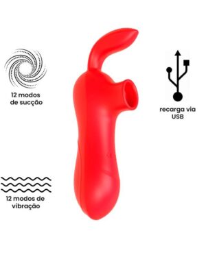 Sugador com 12 modos de Sucção e vibração - Recarga via USB Yaffa YSWC