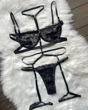 Conjunto Gringa + Cinta Liga Completo BO023