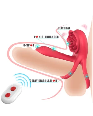 Anel e Extensor Peniano Com Controle Remoto