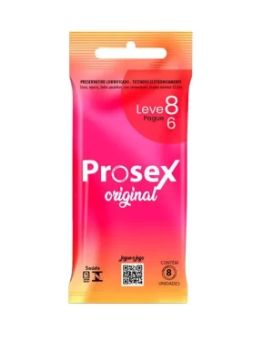 Camisinha Prosex Lubrificado Original Leve 8 Pague 6