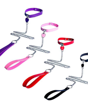 Coleira Íntima com Coração e Corrente Metálica SM092 - YOUVIBE