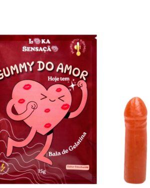 Gummy Pênis Do Amor Bala De Gelatina 15G Loka Sensação
