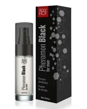 Pheromon Black For Man Perfume Masculino 15Ml Sexy Hot