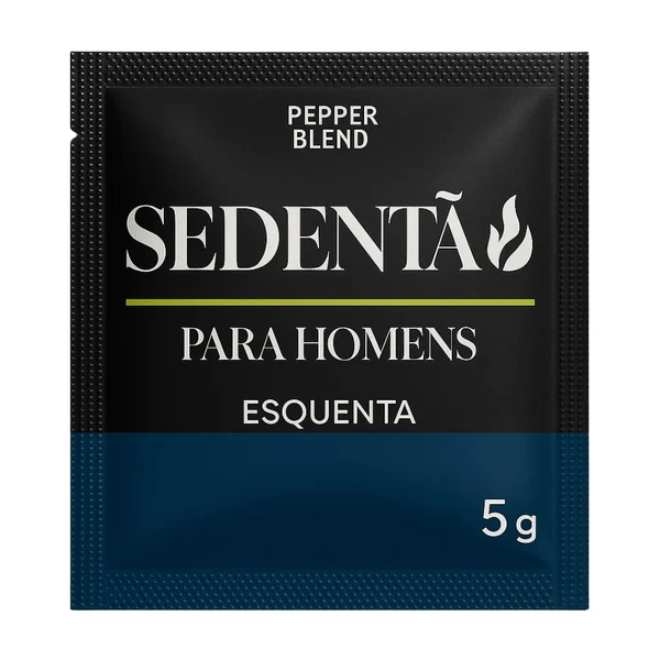 Sedentão Excitante E Vasodilatador Masculino Sachê 5G Pepper Blend