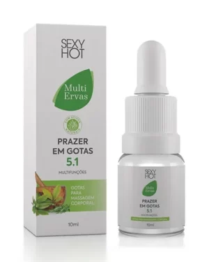 Prazer Em Gotas 5.1 Aloe Vera Multifunções 10Ml Sexy Hot