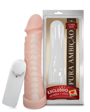 Prótese Em Cyberskin Com Vibro E Vértebra 18 X 4,5Cm Sexy Fantasy 302