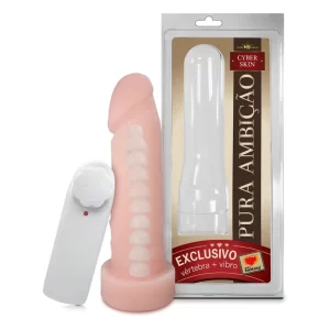 Prótese Em Cyberskin Com Vibro E Vértebra 16 X 4,5Cm Sexy Fantasy 300