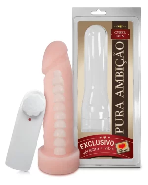 Prótese Em Cyberskin Com Vibro E Vértebra 16 X 4,5Cm Sexy Fantasy 300