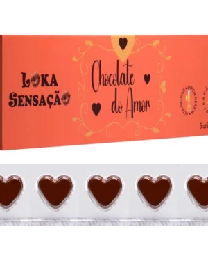 Chocolate Do Amor Excitante 05 Unidades Loka Sensação