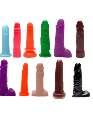 Pênis Com Cores e Tamanhos Variados