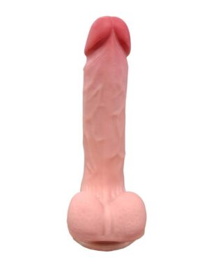 Prótese Peniana Sem Vibro Com Escroto e Ventosa Removível - 19cm YSCH131