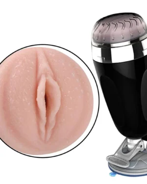 Masturbador Masculino Lanterna Vagina Cyberskin Com Ventosa X5 Cup MA036