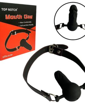 Mordaça com Formato de Pênis em Silicone 9705
