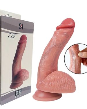 Pênis Super Realístico em Silicone Líquido - 20,0x4,1 - SI 8845