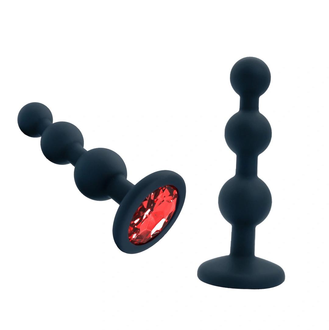 Plug Anal Escalonado em Silicone - VIPMIX PL145