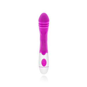 Vibrador ponto G com 30 modos de vibração, feito em silicone de textura leve e macia - YOUVIBE VB050