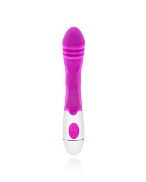 Vibrador ponto G com 30 modos de vibração, feito em silicone de textura leve e macia - YOUVIBE VB050