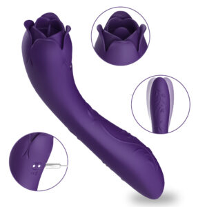 Vibrador de Ponto G Duplo com 9 Modos de Vibração e 9 Modos de Estimulação – USK VB222