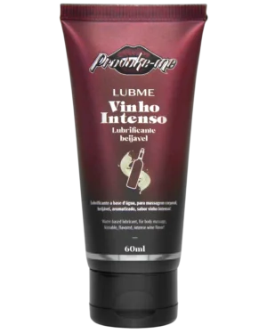Lubme Lubrificante Vinho Intenso Beijável 60ml Provoke-Me